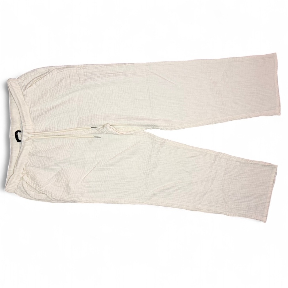 Quince Cream Textured Pants - Picture 2 of 5